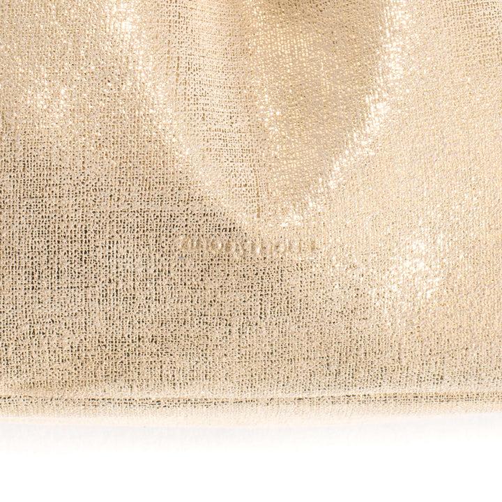 Anonymous Copenhagen Hally Petite Cloud Bag Linen Metallic Goat Gold