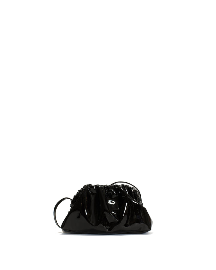 anonymous copenhagen Hally petite cloud bag Polished soft calf Black
