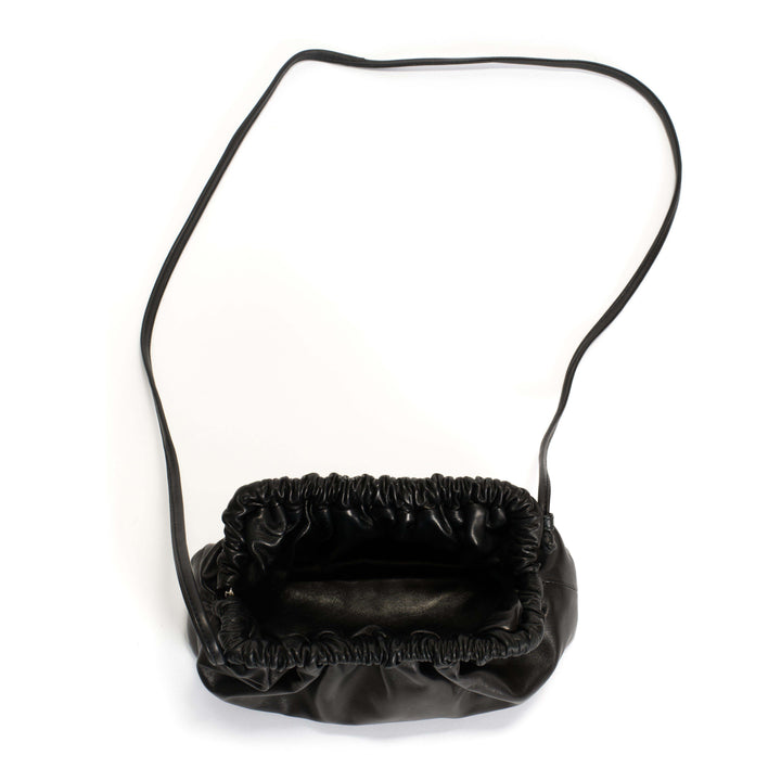 Anonymous Copenhagen Hally Petite Cloud Bag Shiny Lamb Black