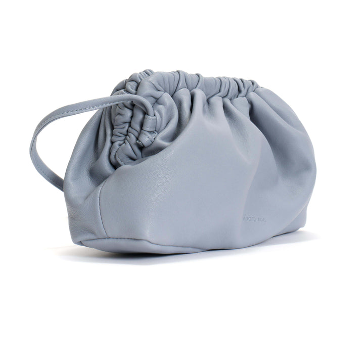 Anonymous Copenhagen Hally Petite Cloud Bag Shiny Lamb Lichen Blue