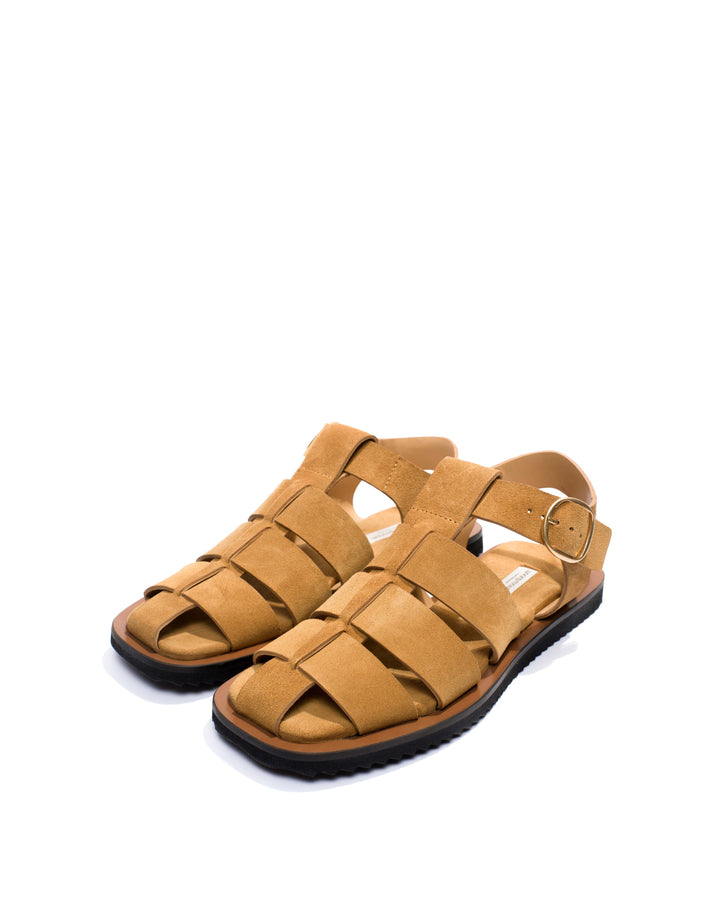 Anonymous Copenhagen Hampell Calf Suede Bamboo Brown