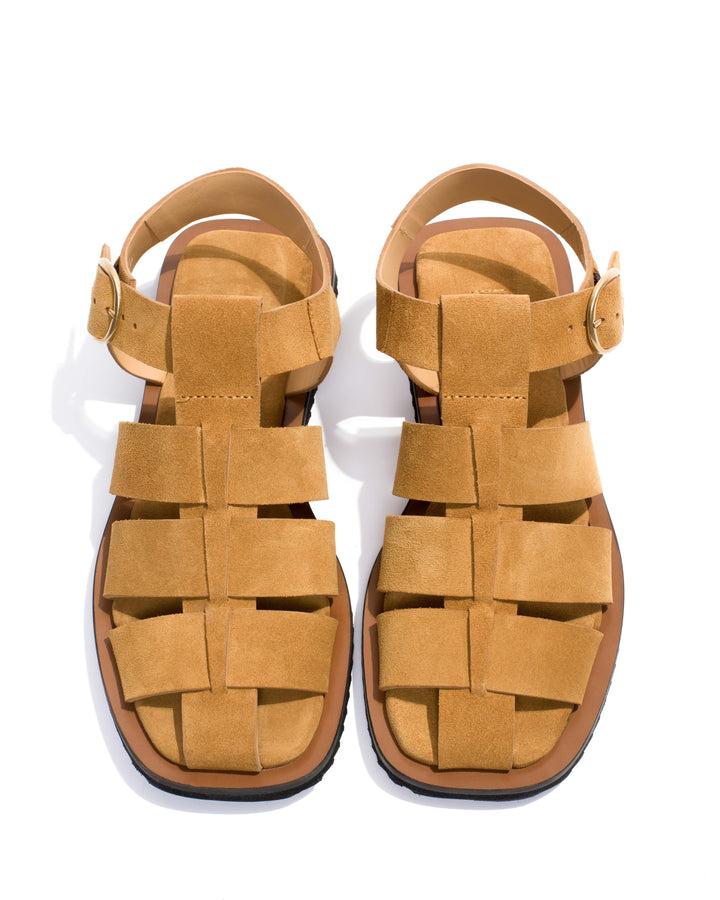 Anonymous Copenhagen Hampell Calf Suede Bamboo Brown