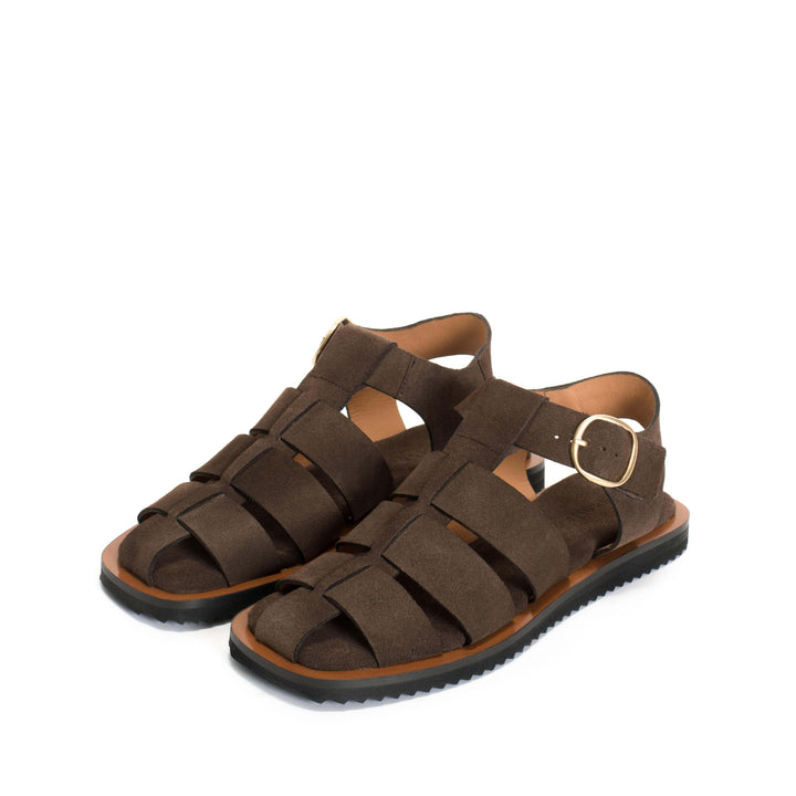 Anonymous Copenhagen Hampell Calf Suede Coffee Brown