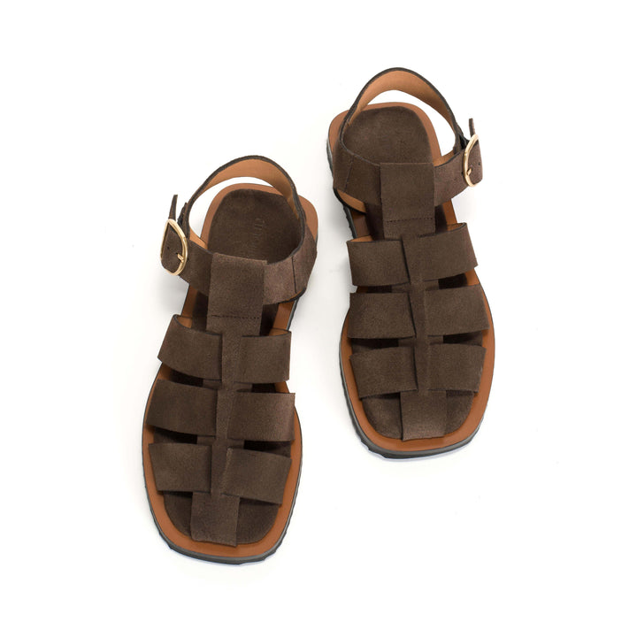 Anonymous Copenhagen Hampell Calf Suede Coffee Brown