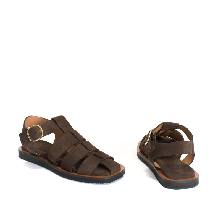 Anonymous Copenhagen Hampell Calf Suede Coffee Brown