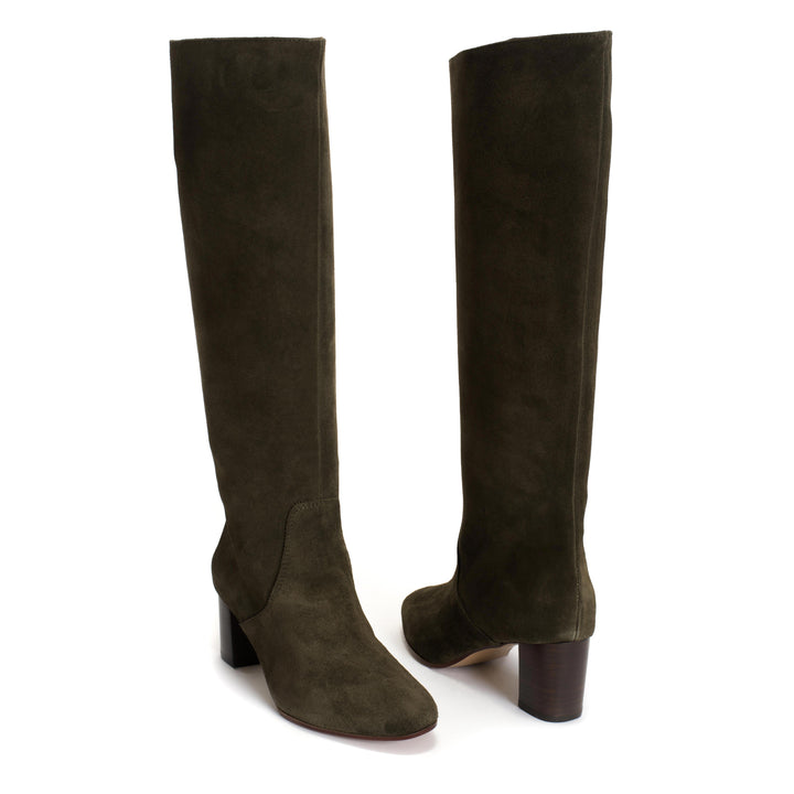 Anonymous Copenhagen Henriette Calf Suede Moss Green