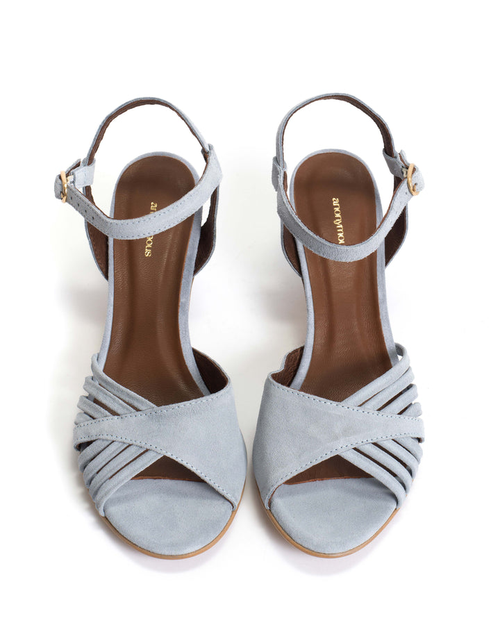 Anonymous Copenhagen Hermine Calf Suede Lichen Blue