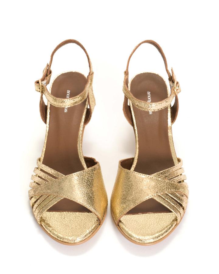 Anonymous Copenhagen Hermine Crackled Metallic Goat Gold