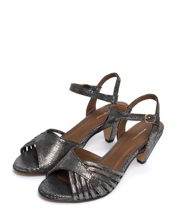 Anonymous Copenhagen Hermine Lizard Metallic Goat Platinum