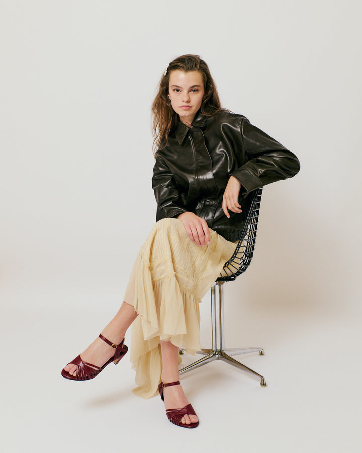 Anonymous Copenhagen Hermine Shiny Lamb Pomegranate