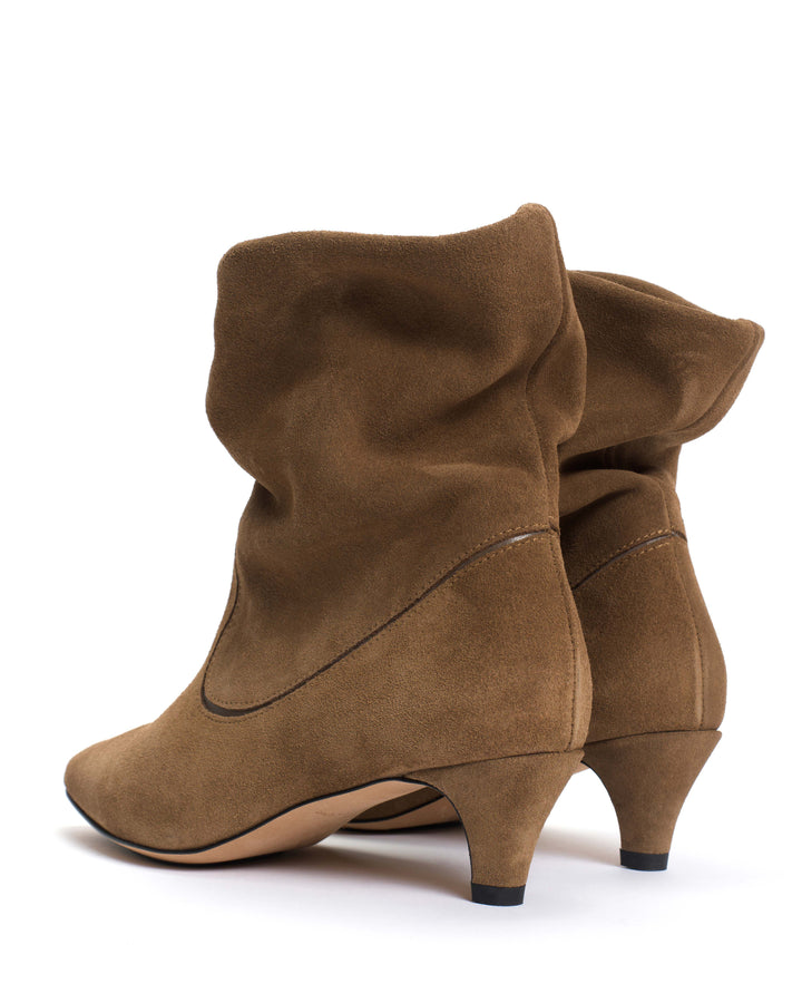 Anonymous Copenhagen Hicha 40 Stiletto Calf Suede U0026 Sleek Leather Cinnamon U0026 Dark Taupe