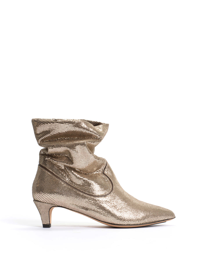 anonymous copenhagen Hicha 40 stiletto Lizard metallic goat Vintage champagne