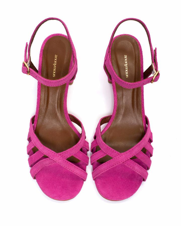 Anonymous Copenhagen Issi 55 Calf Suede Raspberry Sorbet