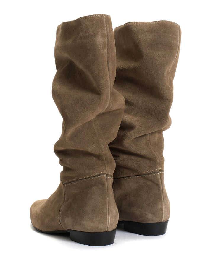 Anonymous Copenhagen Jasmina 20 Calf Suede U0026 Sleek Leather Mushroom U0026 Olive Green