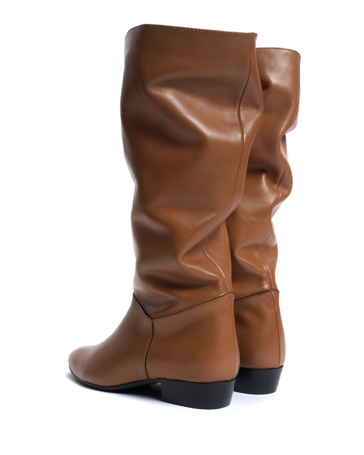 Anonymous Copenhagen Jasmina 20 Soft Calf U0026 Suede Leather Camel U0026 Cinnamon