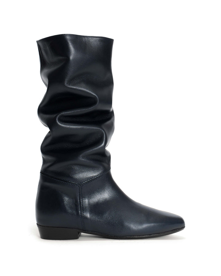 anonymous copenhagen Jasmina 20 Soft calf u0026 suede leather Dark blue