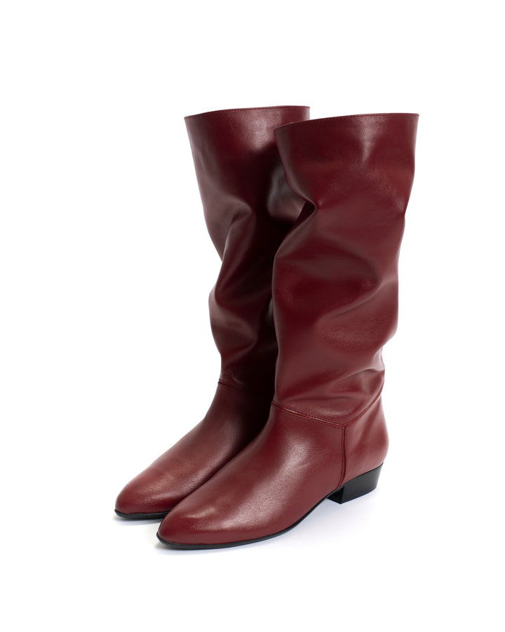 Anonymous Copenhagen Jasmina 20 Soft Calf U0026 Suede Leather Pomegranate