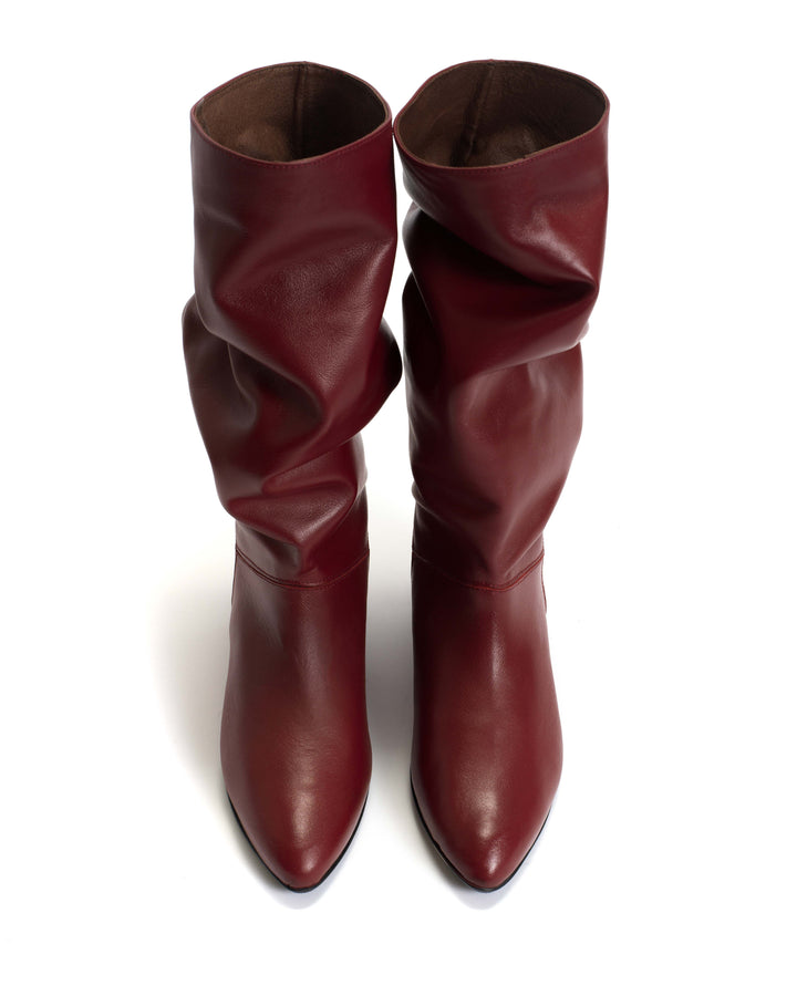 Anonymous Copenhagen Jasmina 20 Soft Calf U0026 Suede Leather Pomegranate