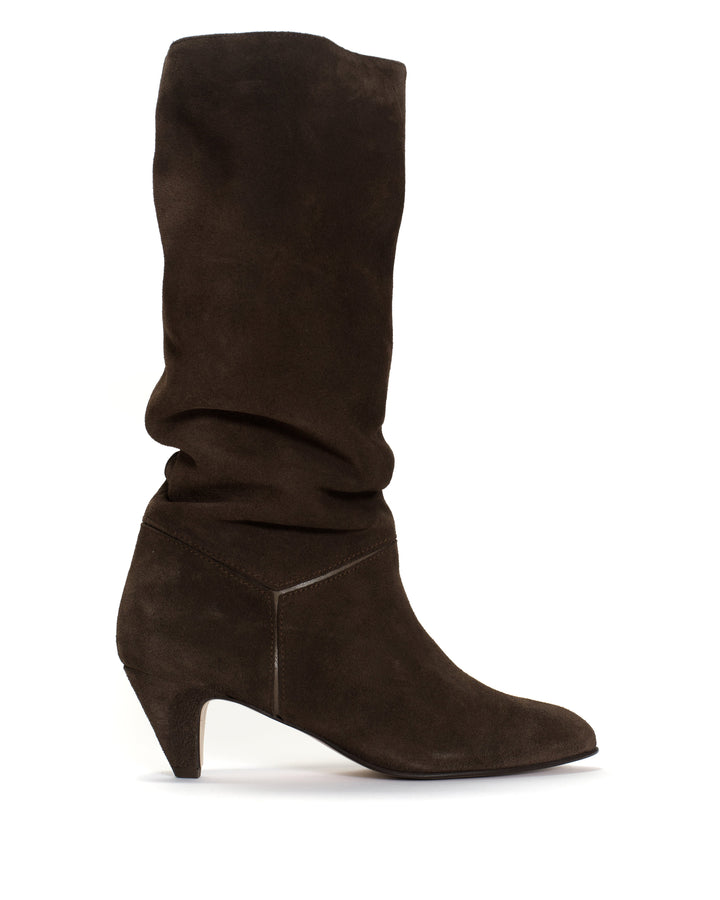 anonymous copenhagen Jasmina 50 stiletto Calf suede u0026 sleek leather Coffee brown u0026 dark taupe