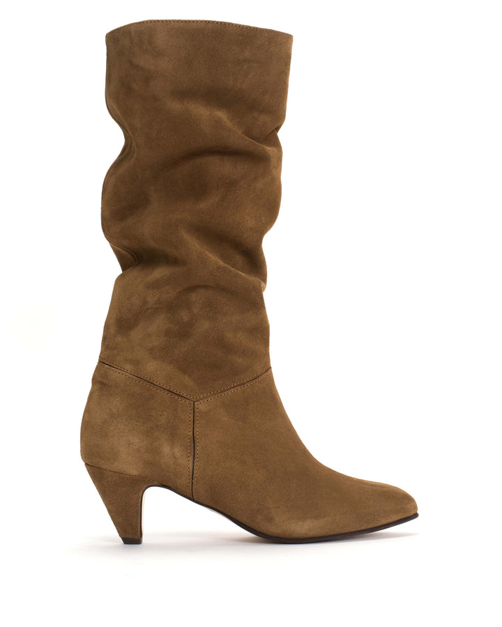 anonymous copenhagen Jasmina 50 stiletto Calf suede u0026 sleek leather Cinnamon u0026 dark taupe