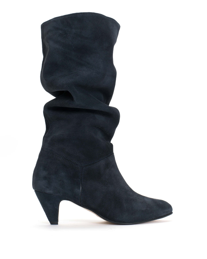 anonymous copenhagen Jasmina 50 stiletto Calf suede u0026 sleek leather Dark blue