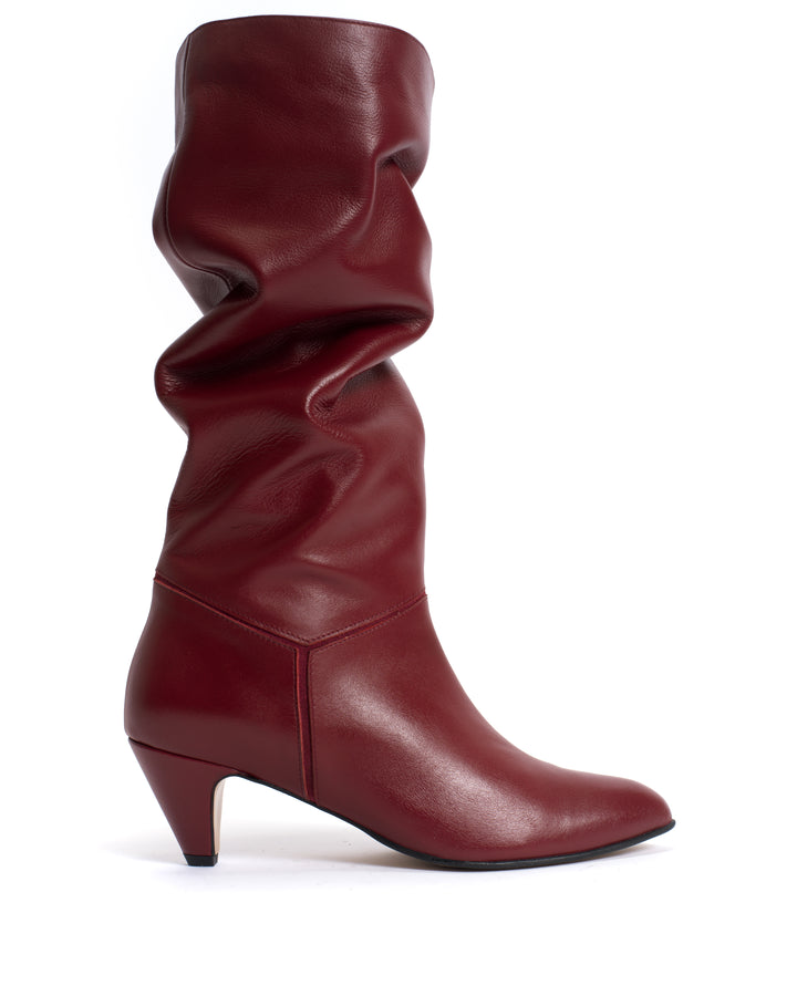 anonymous copenhagen Jasmina 50 stiletto Soft calf u0026 suede leather Pomegranate