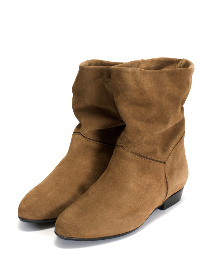 Anonymous Copenhagen Jassi 20 Calf Suede U0026 Sleek Leather Cinnamon U0026 Dark Taupe