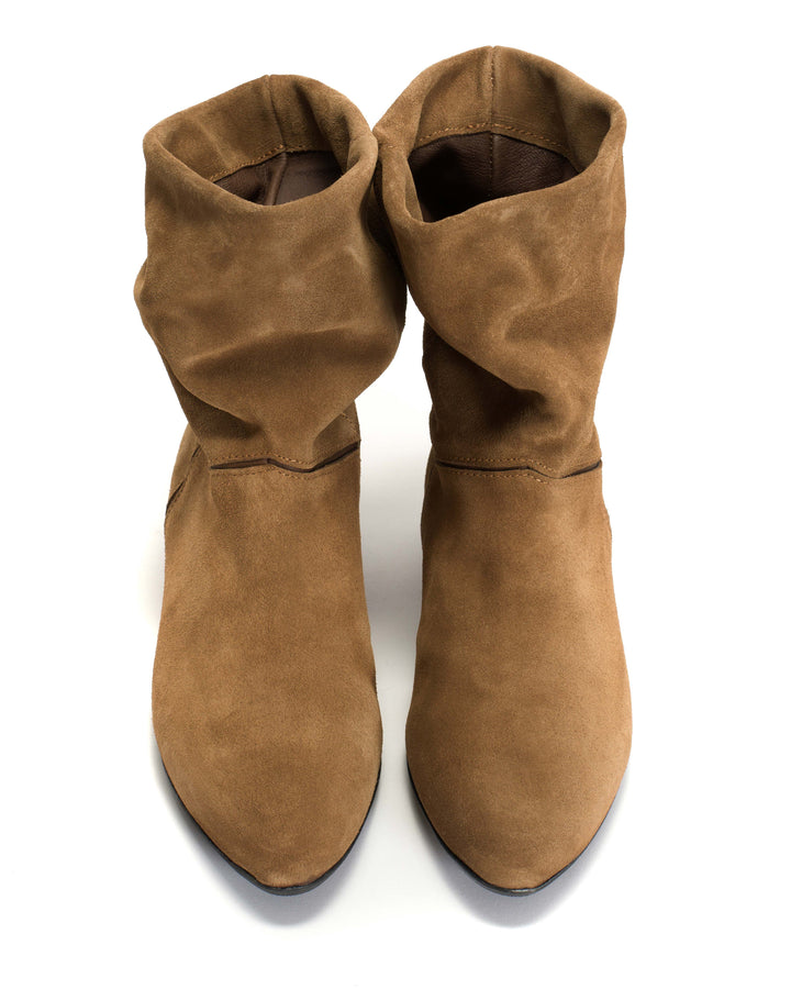 Anonymous Copenhagen Jassi 20 Calf Suede U0026 Sleek Leather Cinnamon U0026 Dark Taupe