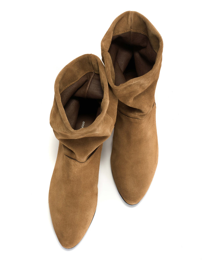Anonymous Copenhagen Jassi 20 Calf Suede U0026 Sleek Leather Cinnamon U0026 Dark Taupe
