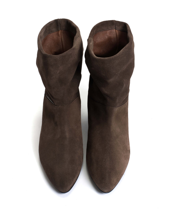 Anonymous Copenhagen Jassi 20 Calf Suede U0026 Sleek Leather Coffee Brown U0026 Dark Taupe