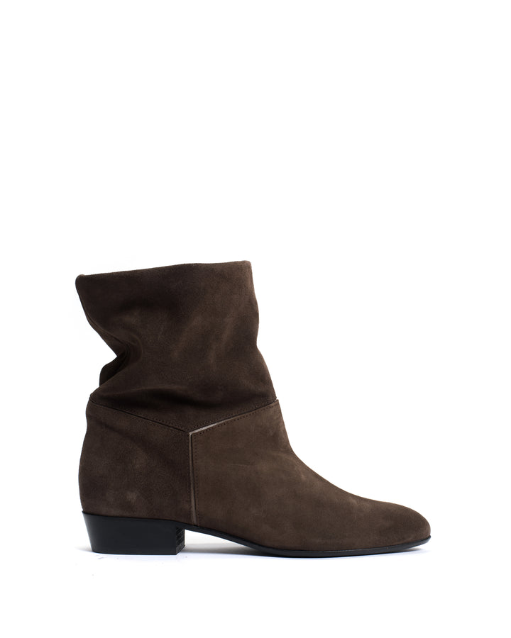 anonymous copenhagen Jassi 20 Calf suede u0026 sleek leather Coffee brown u0026 dark taupe