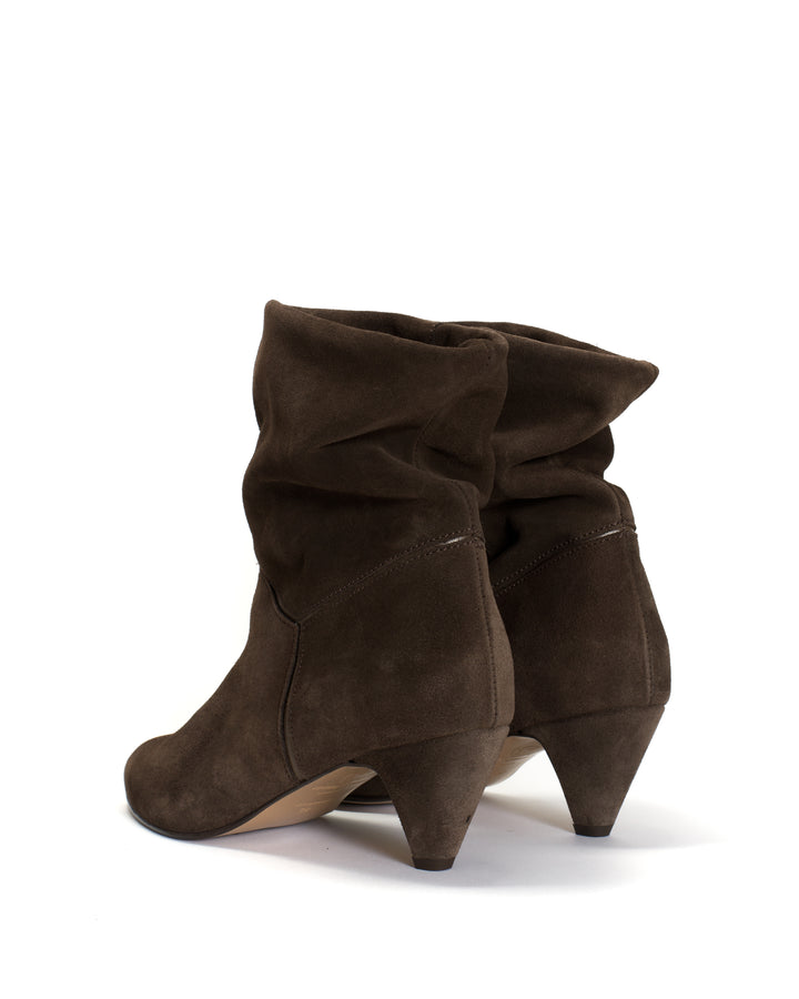 Anonymous Copenhagen Jassi 50 Stiletto Calf Suede U0026 Sleek Leather Coffee Brown U0026 Dark Taupe