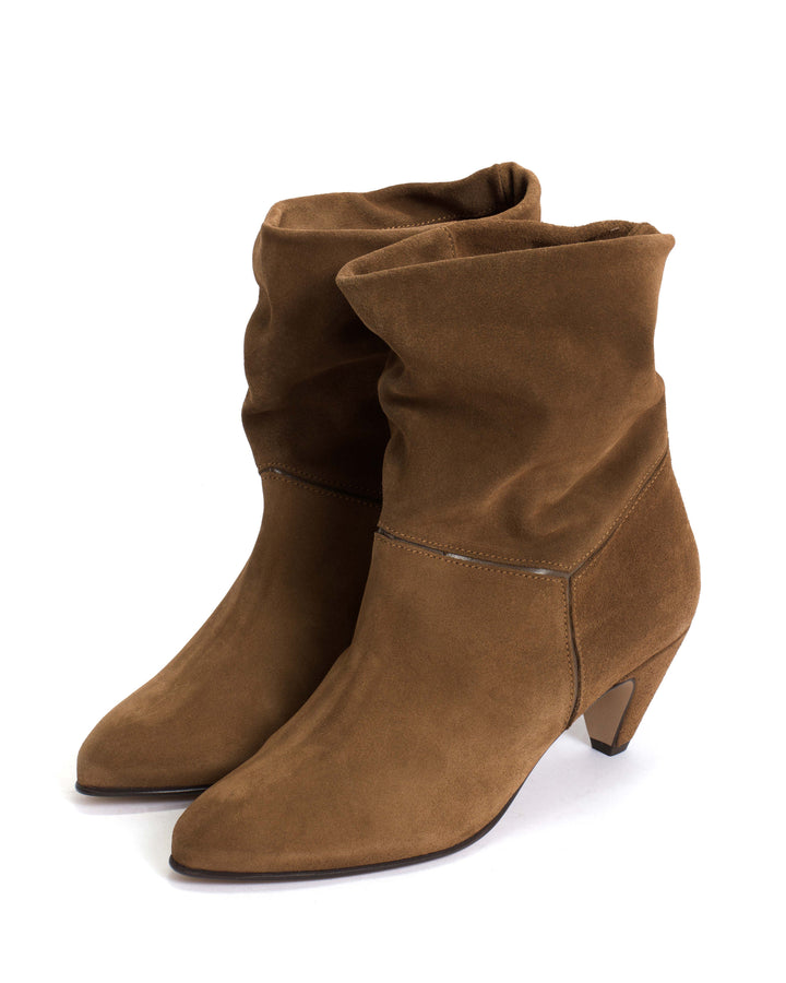 Anonymous Copenhagen Jassi 50 Stiletto Calf Suede U0026 Sleek Leather Cinnamon U0026 Dark Taupe