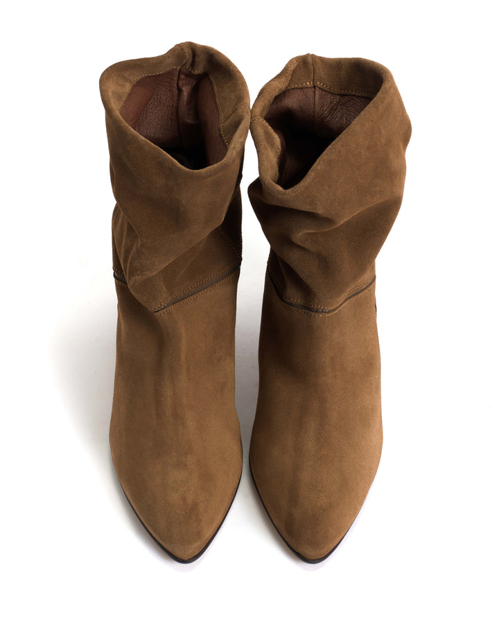 Anonymous Copenhagen Jassi 50 Stiletto Calf Suede U0026 Sleek Leather Cinnamon U0026 Dark Taupe