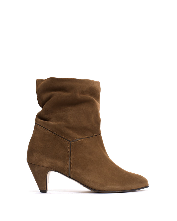 anonymous copenhagen Jassi 50 stiletto Calf suede u0026 sleek leather Cinnamon u0026 Dark taupe