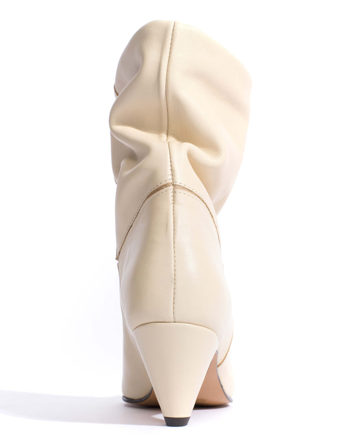 Anonymous Copenhagen Jassi 50 Stiletto Soft Calf U0026 Suede Leather White Sand