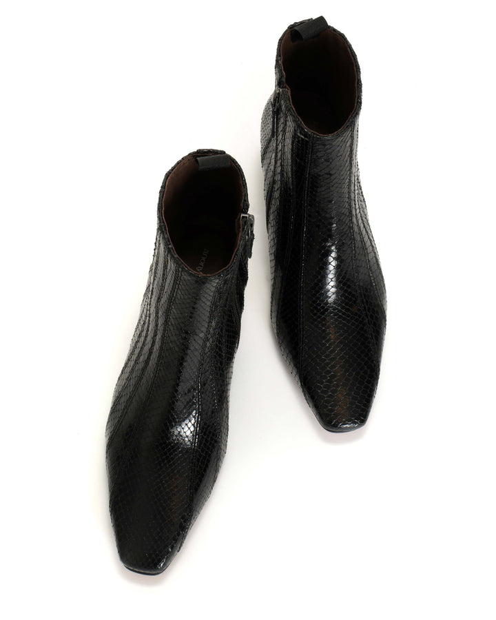 Anonymous Copenhagen Jelai Snake Metallic Calf Black