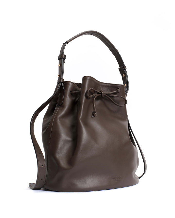 Anonymous Copenhagen Kacey Grand Bucket Bag Soft Calf Coffee Brown