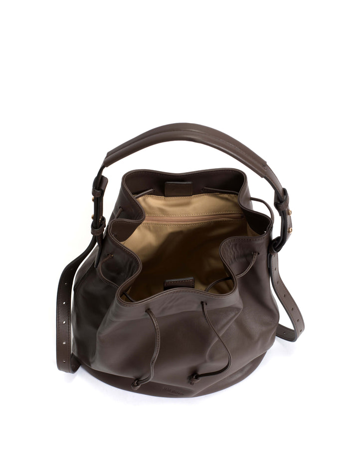 Anonymous Copenhagen Kacey Grand Bucket Bag Soft Calf Coffee Brown