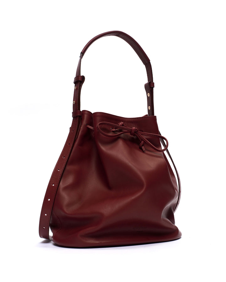 Anonymous Copenhagen Kacey Grand Bucket Bag Soft Calf Pomegranate