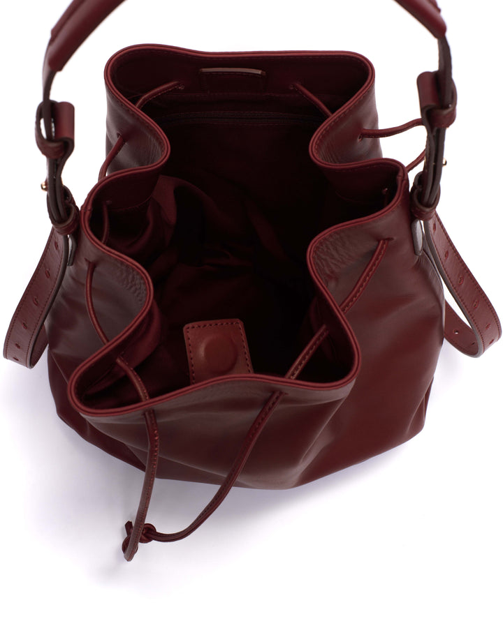 Anonymous Copenhagen Kacey Grand Bucket Bag Soft Calf Pomegranate