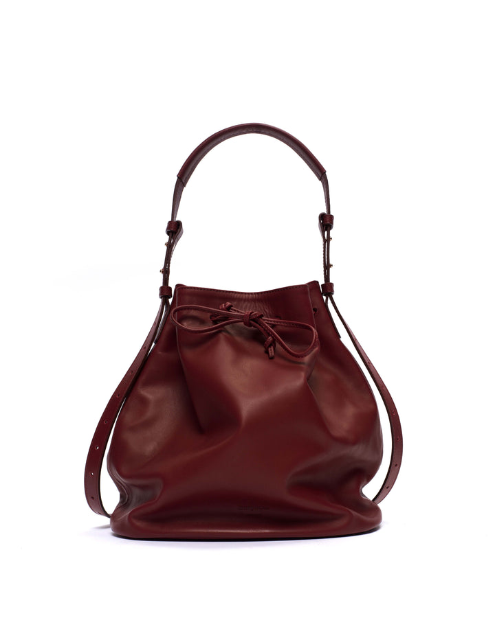 anonymous copenhagen Kacey grand bucket bag Soft calf Pomegranate