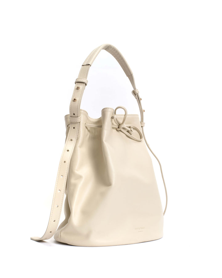 Anonymous Copenhagen Kacey Grand Bucket Bag Soft Calf White Sand