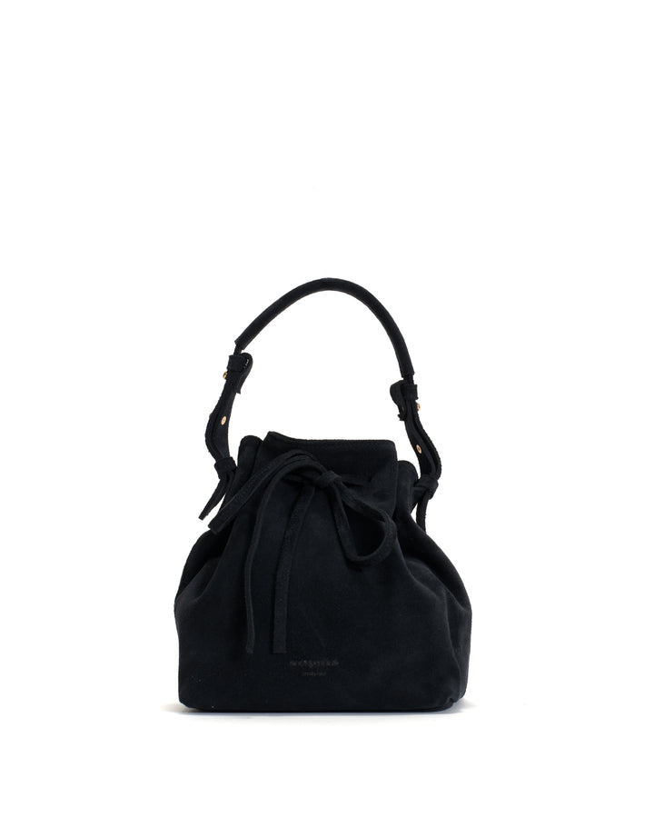 anonymous copenhagen Kacey petite bucket bag Calf suede Dark blue