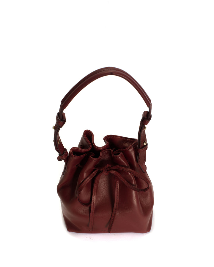 Anonymous Copenhagen Kacey Petite Bucket Bag Silky Lamb Pomegranate