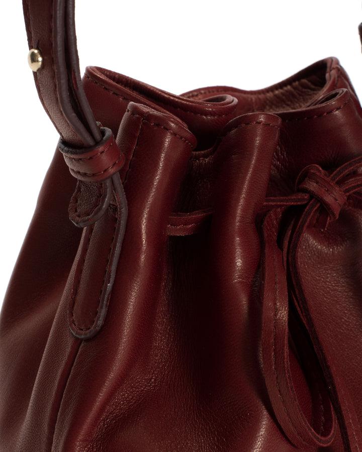 Anonymous Copenhagen Kacey Petite Bucket Bag Silky Lamb Pomegranate