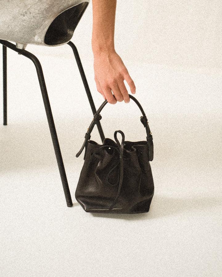Anonymous Copenhagen Kacey Petite Bucket Bag Soft Calf Black
