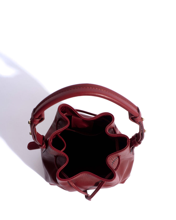 Anonymous Copenhagen Kacey Petite Bucket Bag Soft Calf Pomegranate