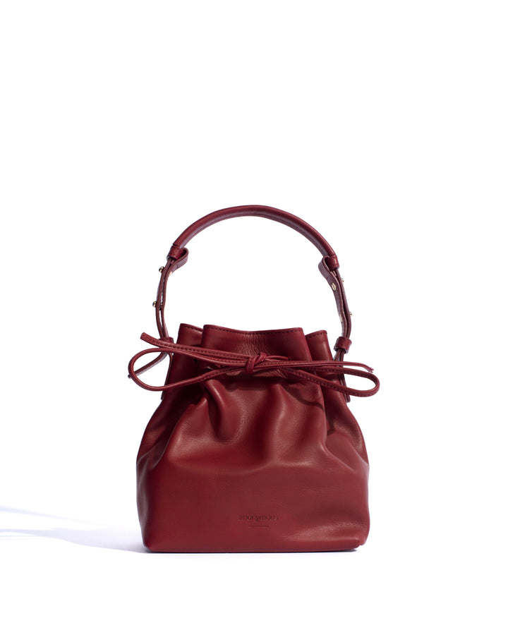 anonymous copenhagen Kacey petite bucket bag Soft calf Pomegranate