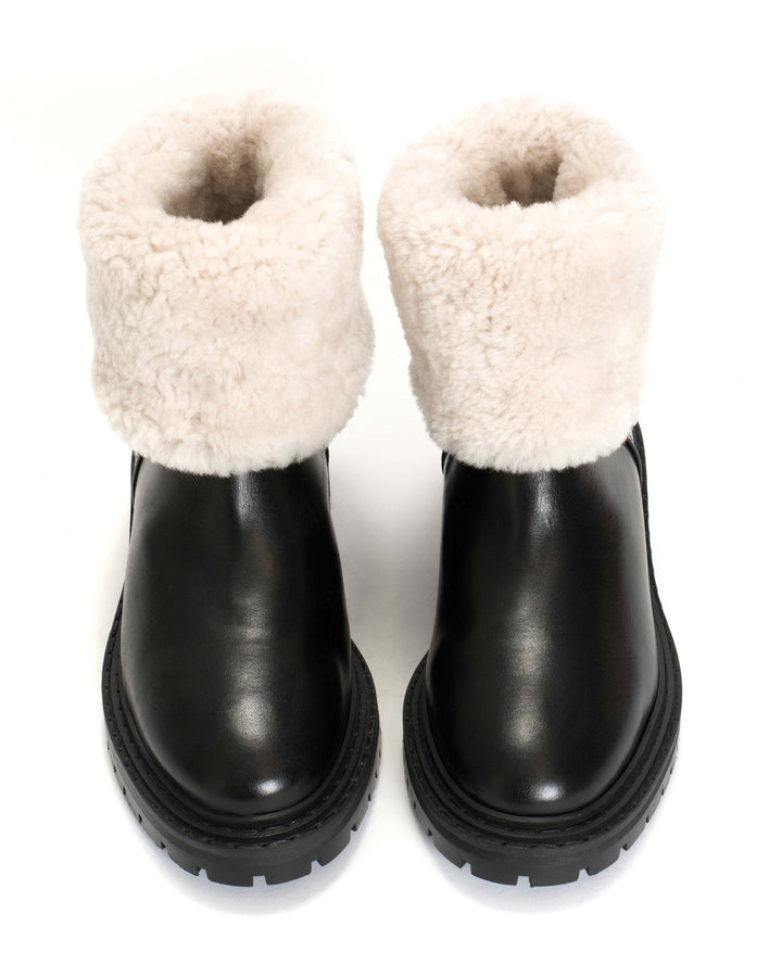 Anonymous Copenhagen Kallie Lamb Fur Calf Nappa Black